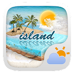 Island GO Weather Widget Theme