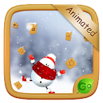 Gingerbread&Snowman GO Keyboard Animated Theme