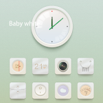 Baby White GO LauncherEX Theme
