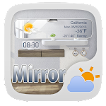 Mirror GO Weather Widget Theme
