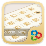 Golden Metal Go Launcher Theme