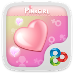 Pink girl GO Launcher Theme