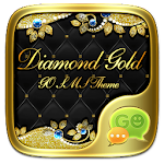 GO SMS DIAMOND GOLD THEME