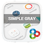 Simple Gray GO Launcher Theme