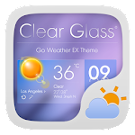 ClearGlass THEME GO WEATHER
