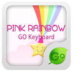 GO Keyboard Pink Rainbow Theme