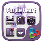Purple Heart GO Launcher Theme