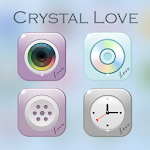 Crystal love GO Launcher Theme