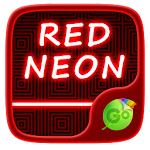 Red Neon GO Keyboard Theme