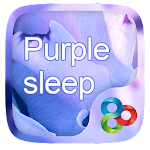 Purple Sleep GO Launcher Theme