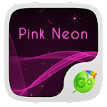 GO Keyboard Pink Neon Theme