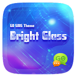 FREE-GO SMS BRIGHT GLASS THEME