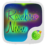 Rainbow Neon GO Keyboard Theme