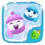 Frosty Emoji GO Keyboard Theme