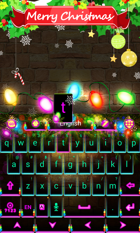 Xmas Lights Emoji GO Keyboard