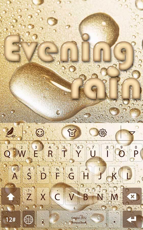 Evening rain Emoji Keyboard