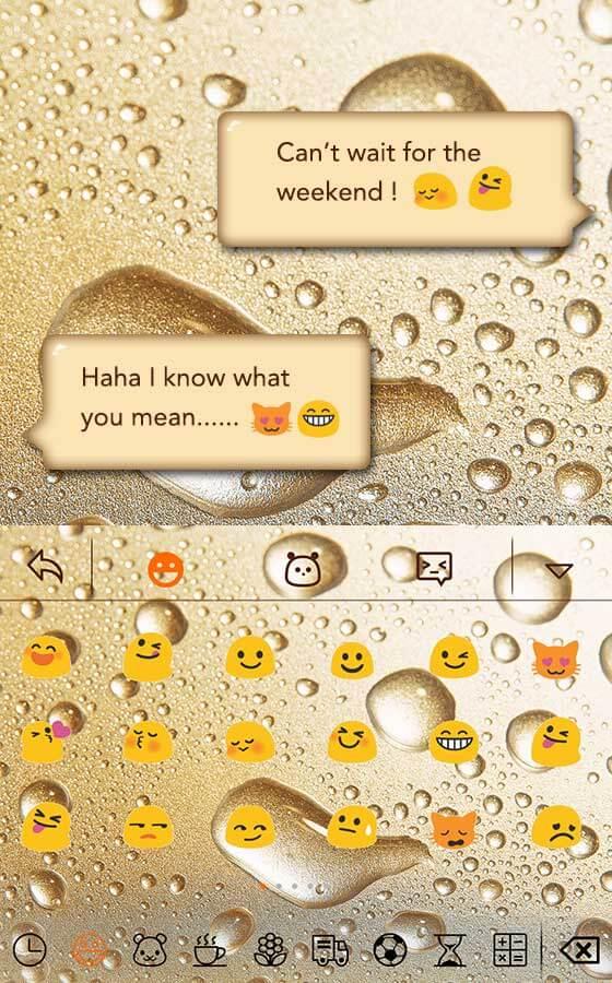 Evening rain Emoji Keyboard