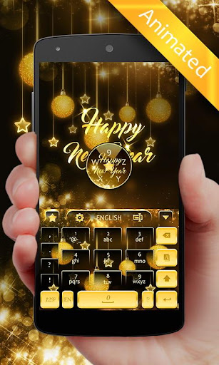 Happy New Year 2018 GO Keyboard Animated Theme