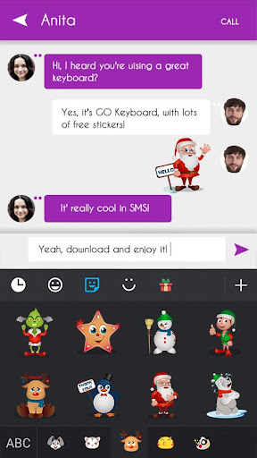 GO Keyboard Christmas Sticker