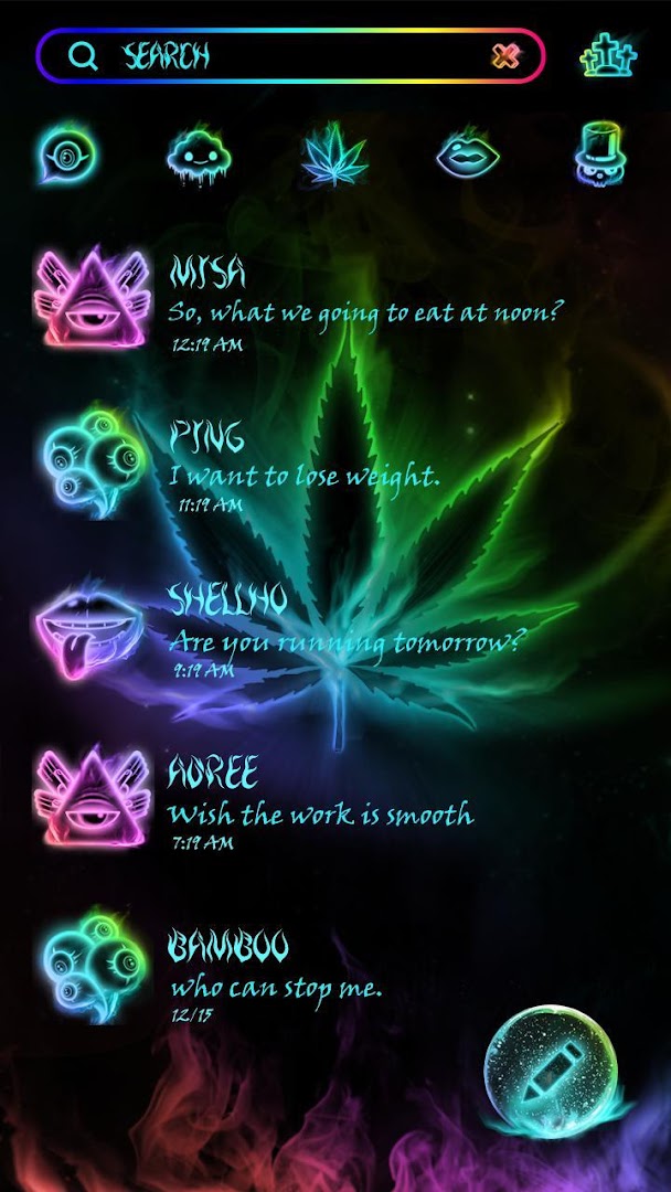 (FREE) GO SMS WEED THEME