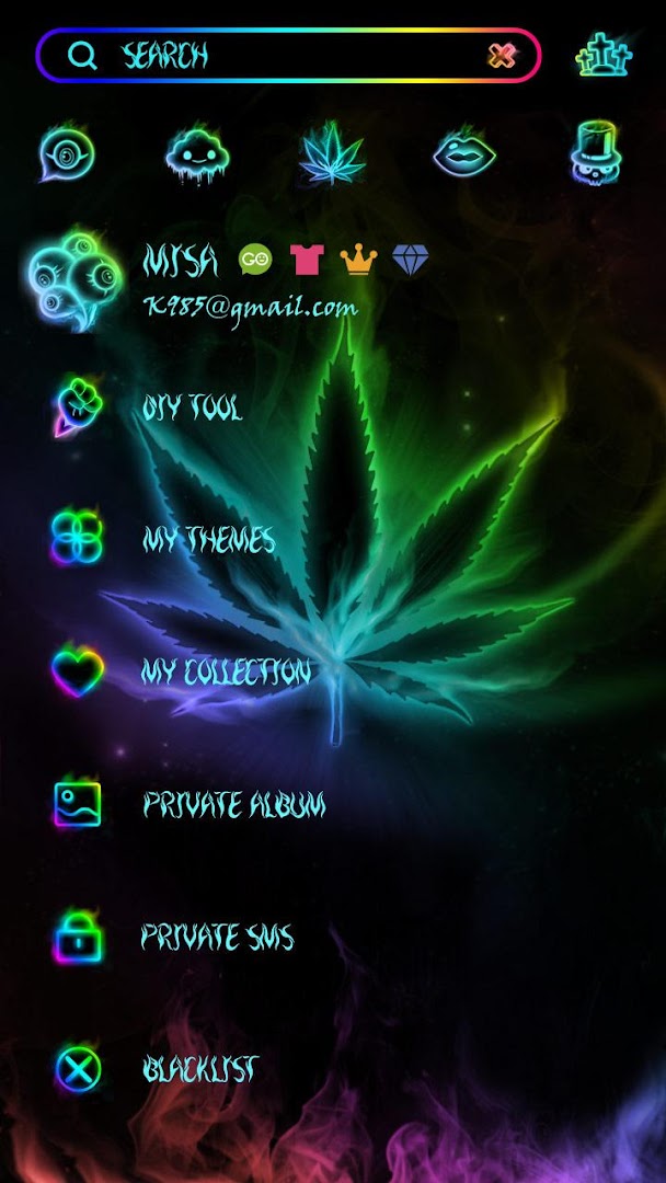 (FREE) GO SMS WEED THEME
