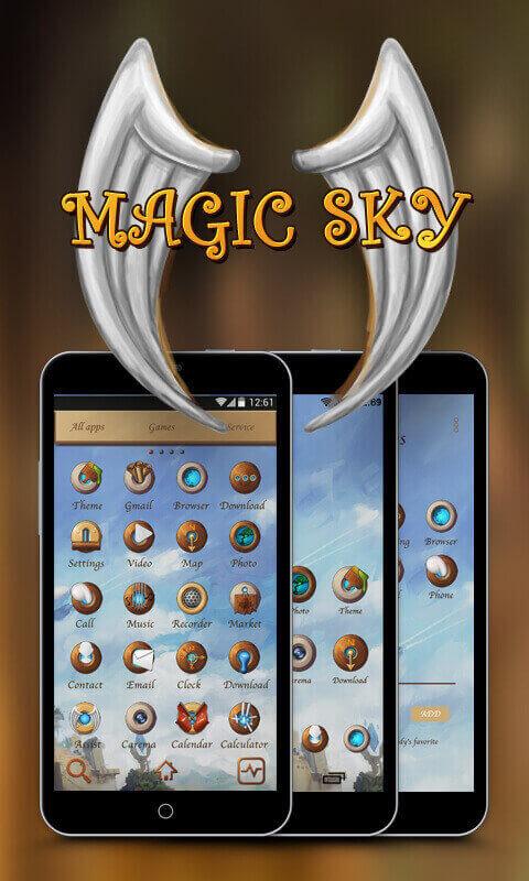 Magic Sky GO Launcher Theme