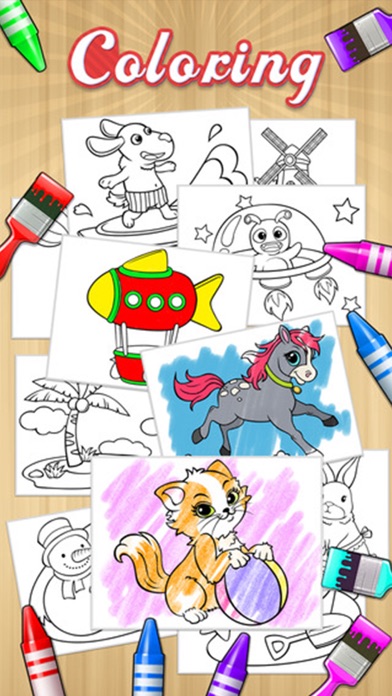 Kids Doodle Coloring Book - Color & Draw Kids game