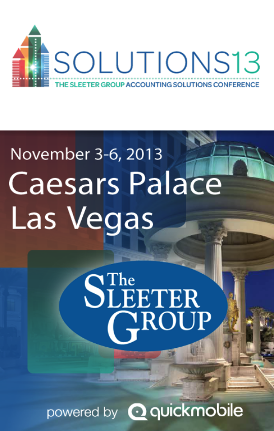 Sleeter Solutions13 Conference
