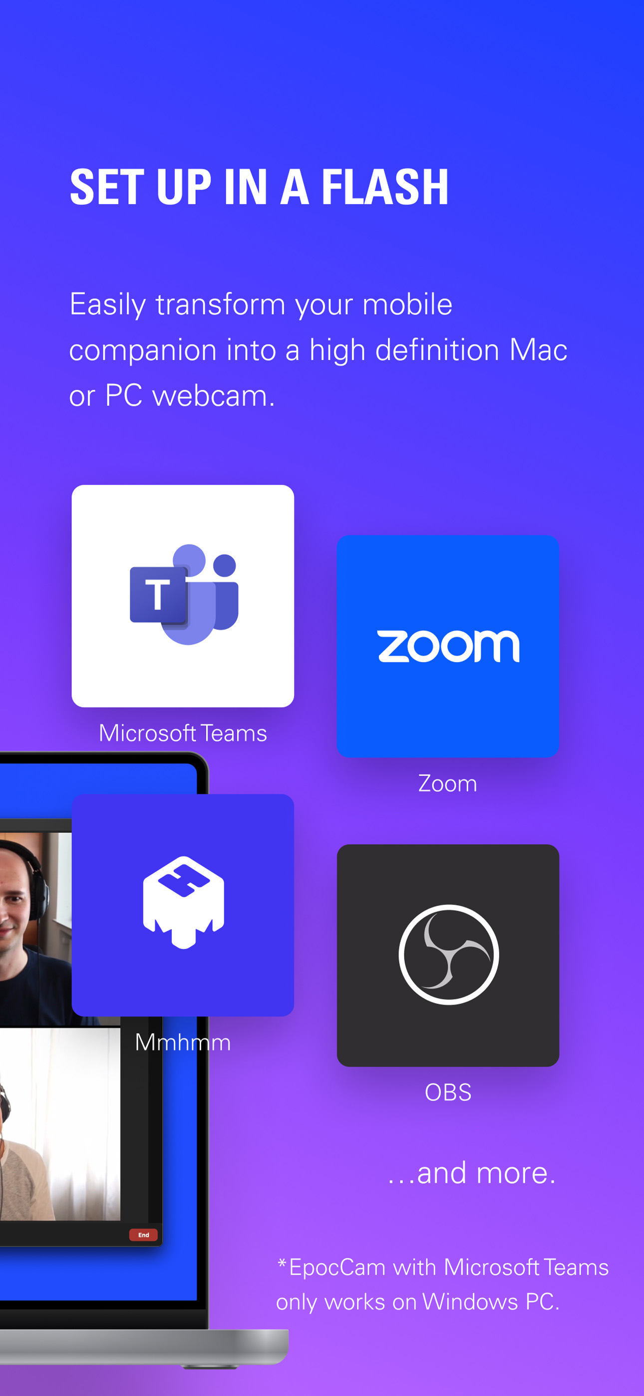 EpocCam Pro - Wireless HD Webcam for Mac and PC